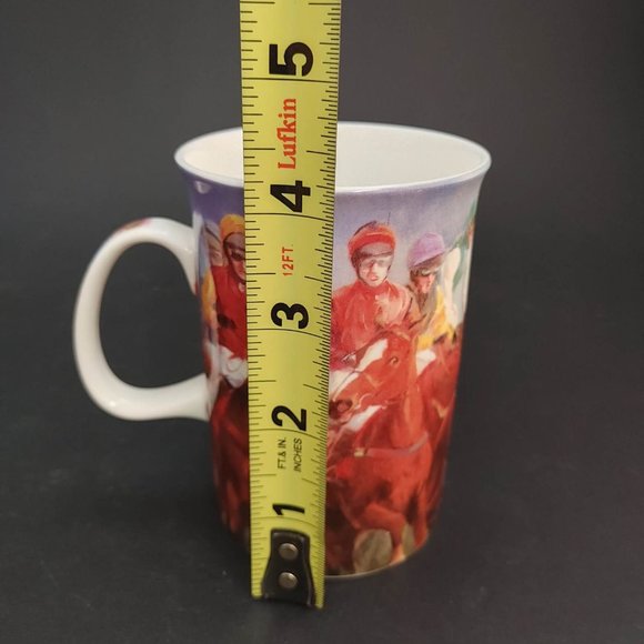 New Ashdene Australia "False Start" Coffee Tea Mug Fine Bone China Horse Racing - Picture 9 of 9